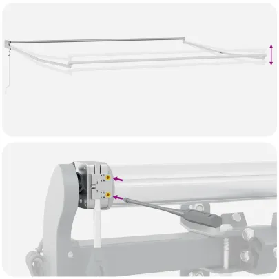 Marchiză Retractabilă cu LED pentru Exterior 400x350 cm