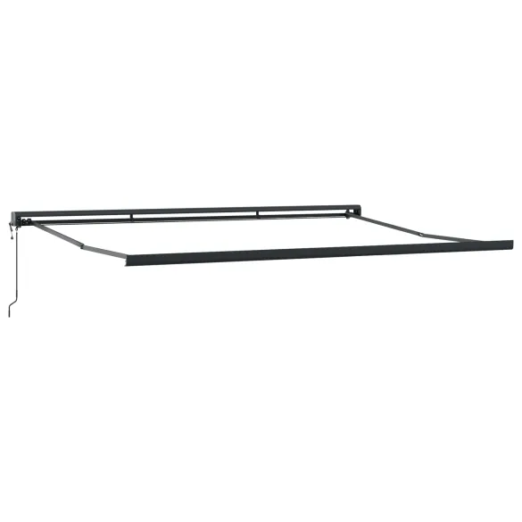 Marchiză LED retractabilă exterior 400x350 cm - Galben-Portocaliu