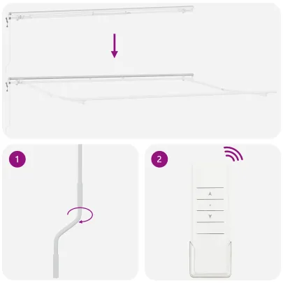 Copertină retractabilă automată 400x350 cm, dungi multicolore