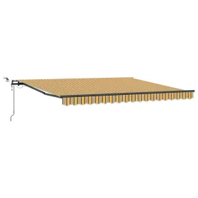Marchiză Retractabilă Automată cu LED Multicolor 400x350 cm 2