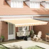 Marciză Retractabilă Automată 450x300 cm Portocaliu-Albă