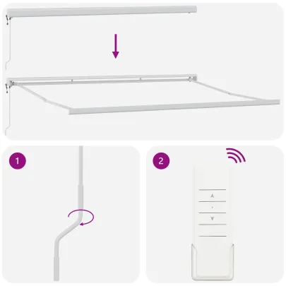 Marciză Retractabilă Automată 450x300 cm Portocaliu-Albă