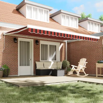 Marchiză retractabilă automată pentru terasă 450x300 cm