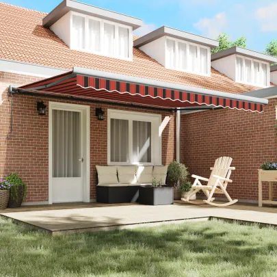 Marchiză Retractabilă Automată pentru Exterior 450x300 cm