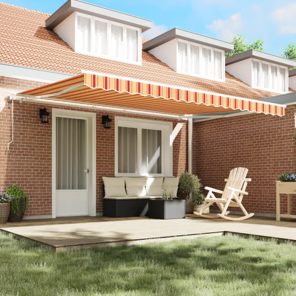 Markiză Automată Retractabilă Exterior 450x350 cm | VidaXL