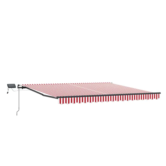 Marchiză retractabilă cu LED pentru exterior 450x350 cm