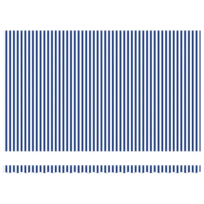 Marchiză Manuală 500x300 cm Alb-Albastră | Livrare Gratuită