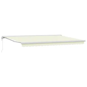 Marchiză Automată Retractabilă Crem 500x300 cm | vidaXL 2