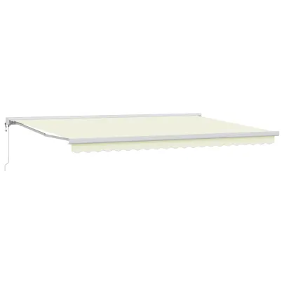 Marchiză Automată Retractabilă Crem 500x300 cm | vidaXL