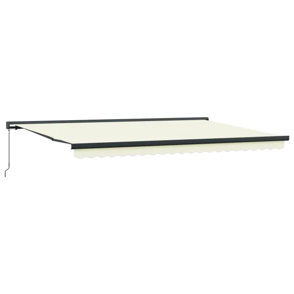 Marchiză retractabilă manuală crem 500x300 cm - VidaXL