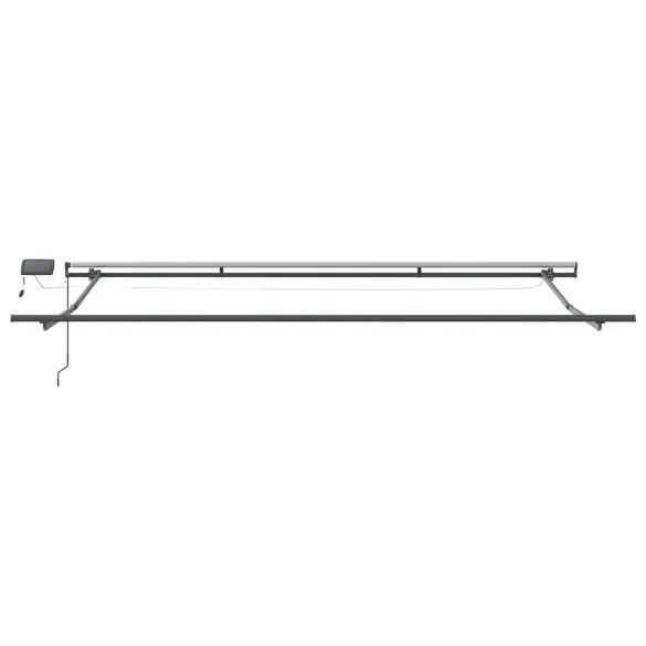 Marchiză LED retractabilă manuală pentru exterior - 5x3m