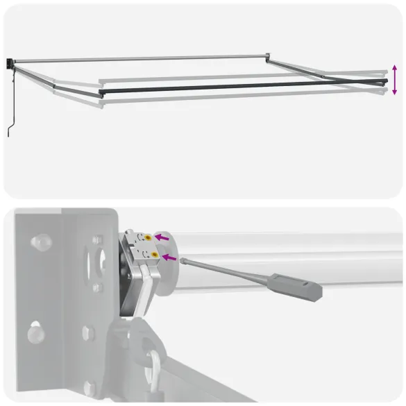 Marchiză Automată Retractabilă 5x3m - Protecție UV și Ploaie