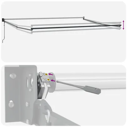 Marchiză Automată Retractabilă 5x3m - Protecție UV și Ploaie