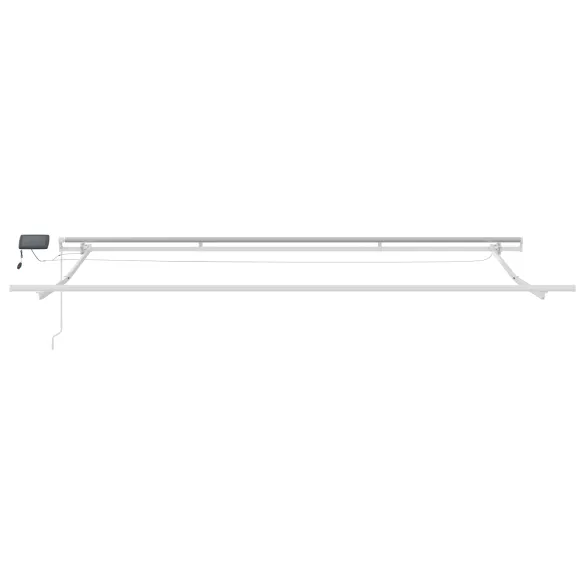 Marchiză Retractabilă Manuală cu LED Alb 500x300 cm