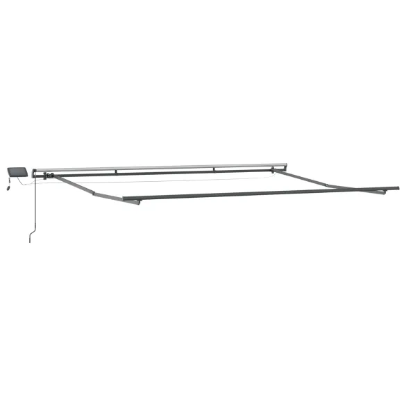 Marchiză Exterior cu LED, Retractabilă Manual | 500x350 cm