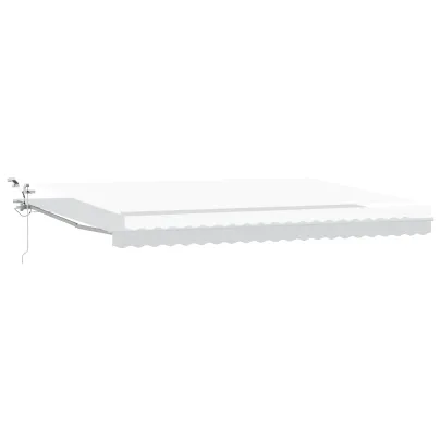 Marchiză Retractabilă Automată cu LED Alb 500x350 cm