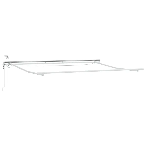 Marchiză Retractabilă Automată cu LED Alb 500x350 cm
