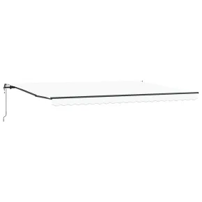 Marchiză Automată Retractabilă Albă 500x350 cm 2