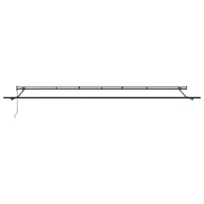 Marchiză Retractabilă Automată 600x300 cm - Dungi Roșii-Albe