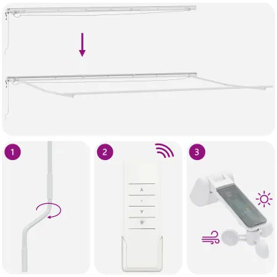 Marchiză Automată Retractabilă 600x300 cm - Dungi Multicolore