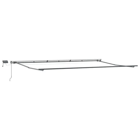 Umbrelă Manuală LED Retractabilă 600x300 cm | Livrare Gratuită