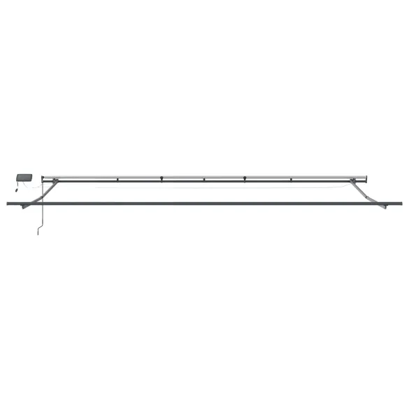 Umbrelă Manuală LED Retractabilă 600x300 cm | Livrare Gratuită
