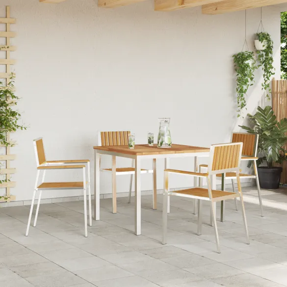 Set Dining Grădină Lemn Masiv de Tec | Comandă Acum