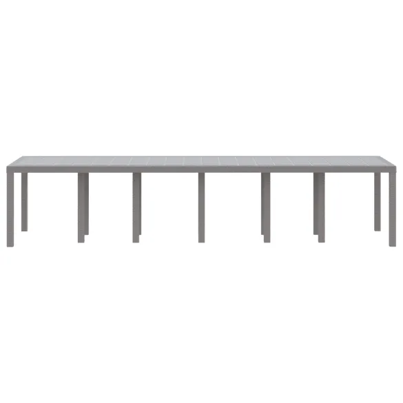 Masă Grădină Extensibilă Gri, Aluminiu | Livrare Gratuită