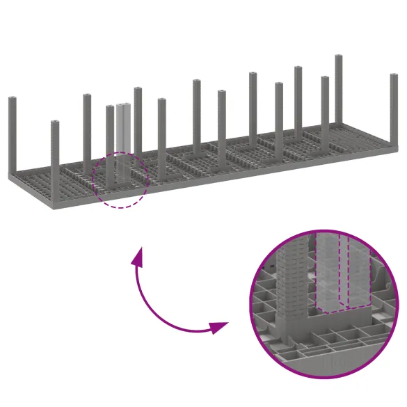 Masă Grădină Extensibilă Gri, Aluminiu | Livrare Gratuită
