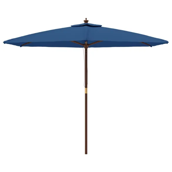 Umbrelă de grădină lemn albastru 300x240cm | Livrare gratuită
