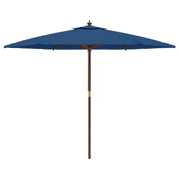 Umbrelă de grădină lemn albastru 300x240cm | Livrare gratuită