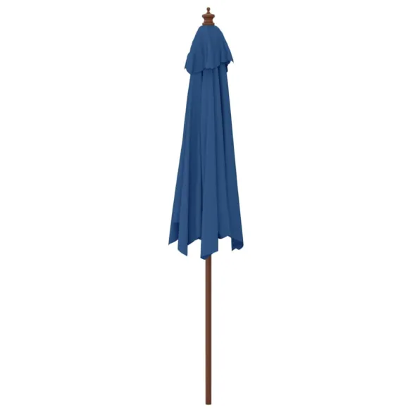 Umbrelă de grădină lemn albastru 300x240cm | Livrare gratuită