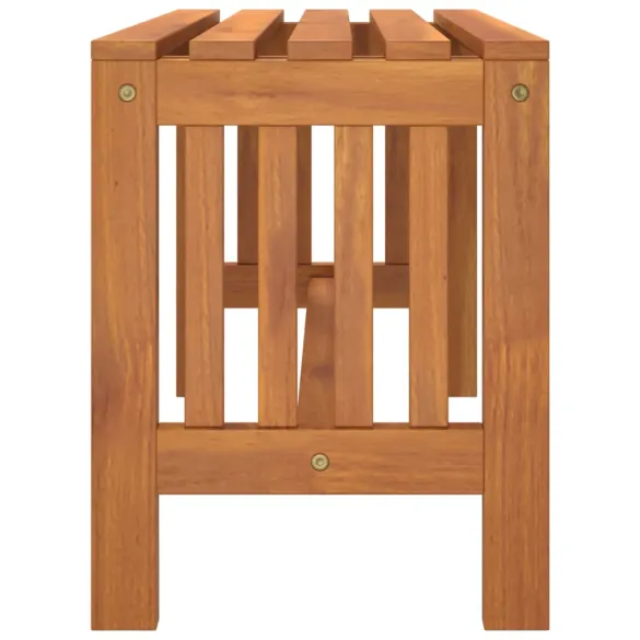 Bancă grădină lemn eucalipt 80 cm - Livrare gratuită