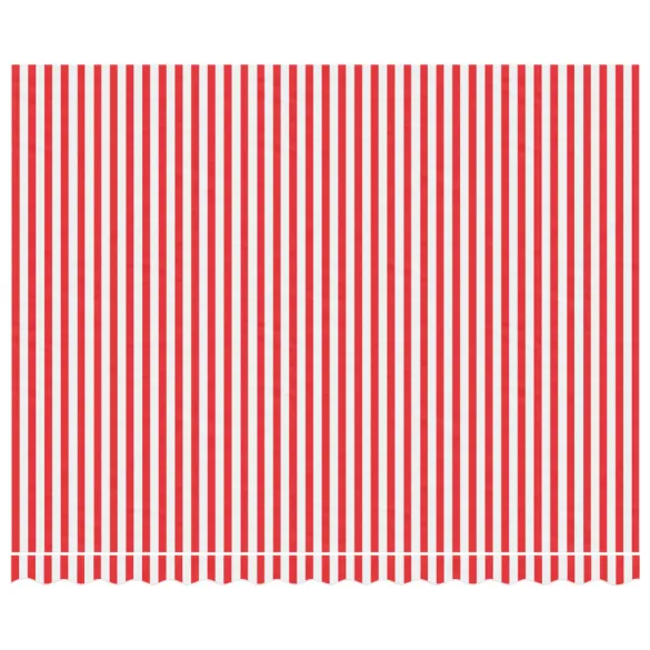 Pânză Copertină Rezervă Dungi Roșii-Albe 4x3m - Rezistentă