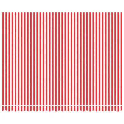 Pânză Copertină Rezervă Dungi Roșii-Albe 4x3m - Rezistentă