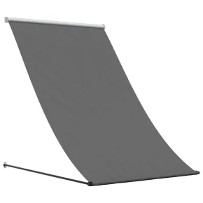 Copertină Retractabilă Antracit 150x150 cm - Țesătură și Oțel 2