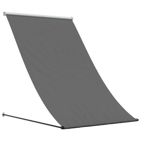Copertină Retractabilă Antracit 150x150 cm - Țesătură și Oțel