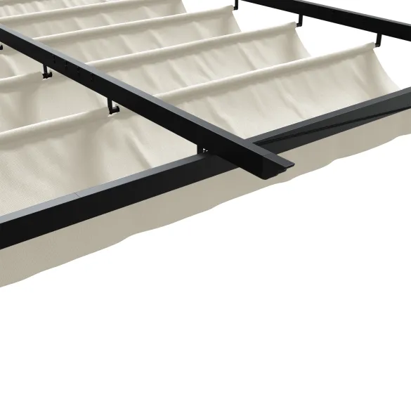 Foișor Montat pe Perete Crem 3x4m Oțel - Livrare Gratuită