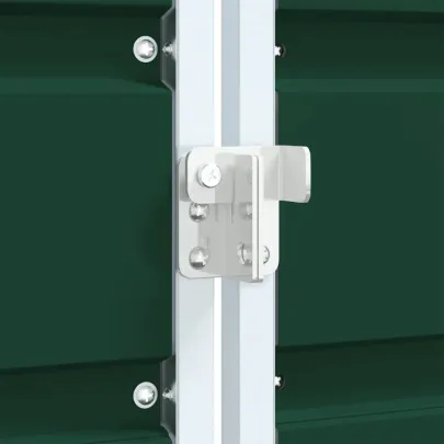 Depozit pubele cu roți triple - verde - 216x81x115 cm - oțel