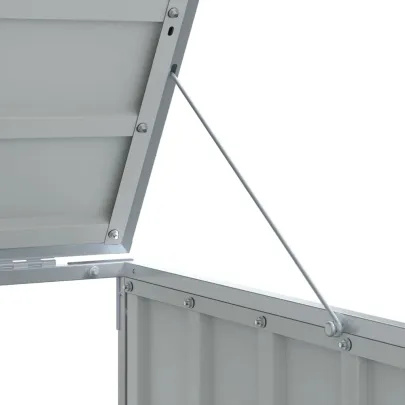 Depozit pubele cu roți triple - verde - 216x81x115 cm - oțel