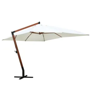 Umbrelă suspendată 300x400 cm alb - Livrare gratuită