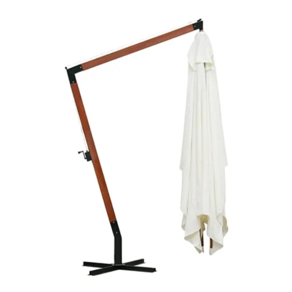 Umbrelă suspendată 300x400 cm alb - Livrare gratuită