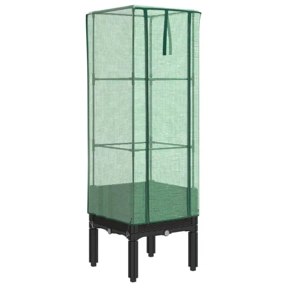 Strat Înălțat cu Seră Ratan - Protecție Plantă