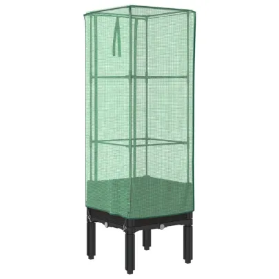 Strat Înălțat cu Seră Ratan - Protecție Plantă