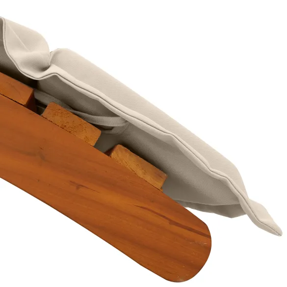 Șezlonguri cu Perne - Set 2 Buc - Lemn Acacia - Livrare Gratuită