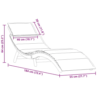 Șezlonguri Exterior 2 buc - Lemn Acacia - Livrare Gratuită