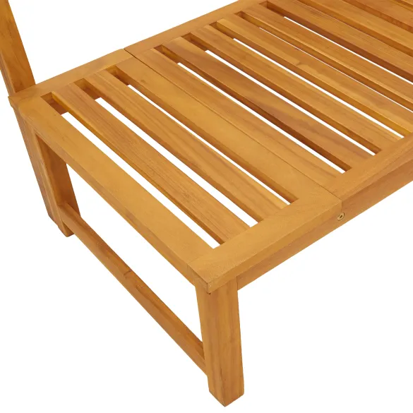 Șezlong 3 în 1 Lemn Acacia | Livrare Gratuită | Exterior