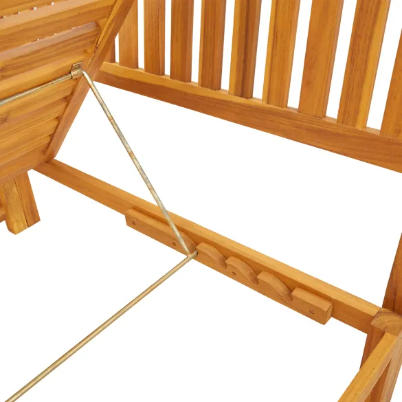 Șezlong 3 în 1 Lemn Acacia | Livrare Gratuită | Exterior