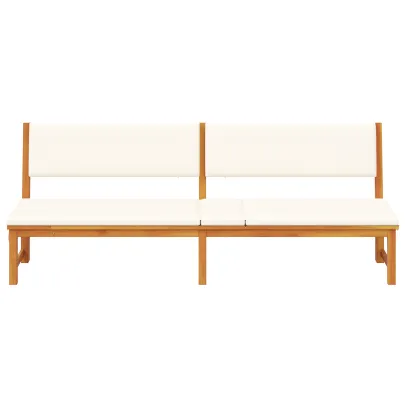 Șezlong Ajustabil din Lemn de Acacia pentru Exterior