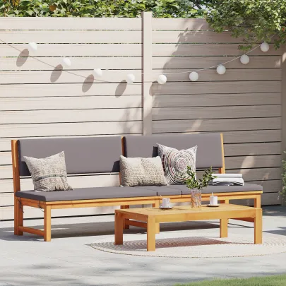 Șezlong 3 în 1 Lemn Acacia - Mobilier Gradina Modern